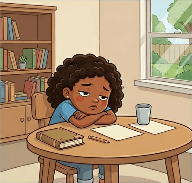 Kind in einer fruehen Lernphase.